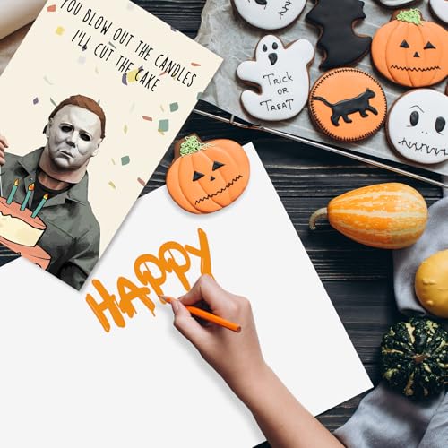Missonemi Creepy Michael Myers Birthday Card - Variation MS262, Halloween Horror