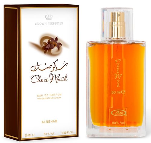 Al-Rehab Choco Musk Eau de Parfum Spray - Rich Chocolate Scent for Women | 1.65 oz/50 ml
