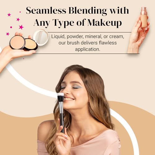 Keshima Duo Fiber Stipple Brush for Flawless Makeup Application