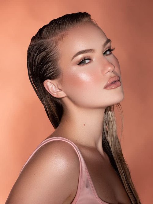 SheGlam Glow Bloom Liquid Highlighter - Long-Lasting Waterproof Cream with Shimmer | Vanilla Frost