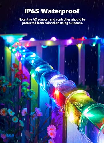 108Ft Color Changing Rope Lights Outdoor Indoor 330 LED Multi-Color String