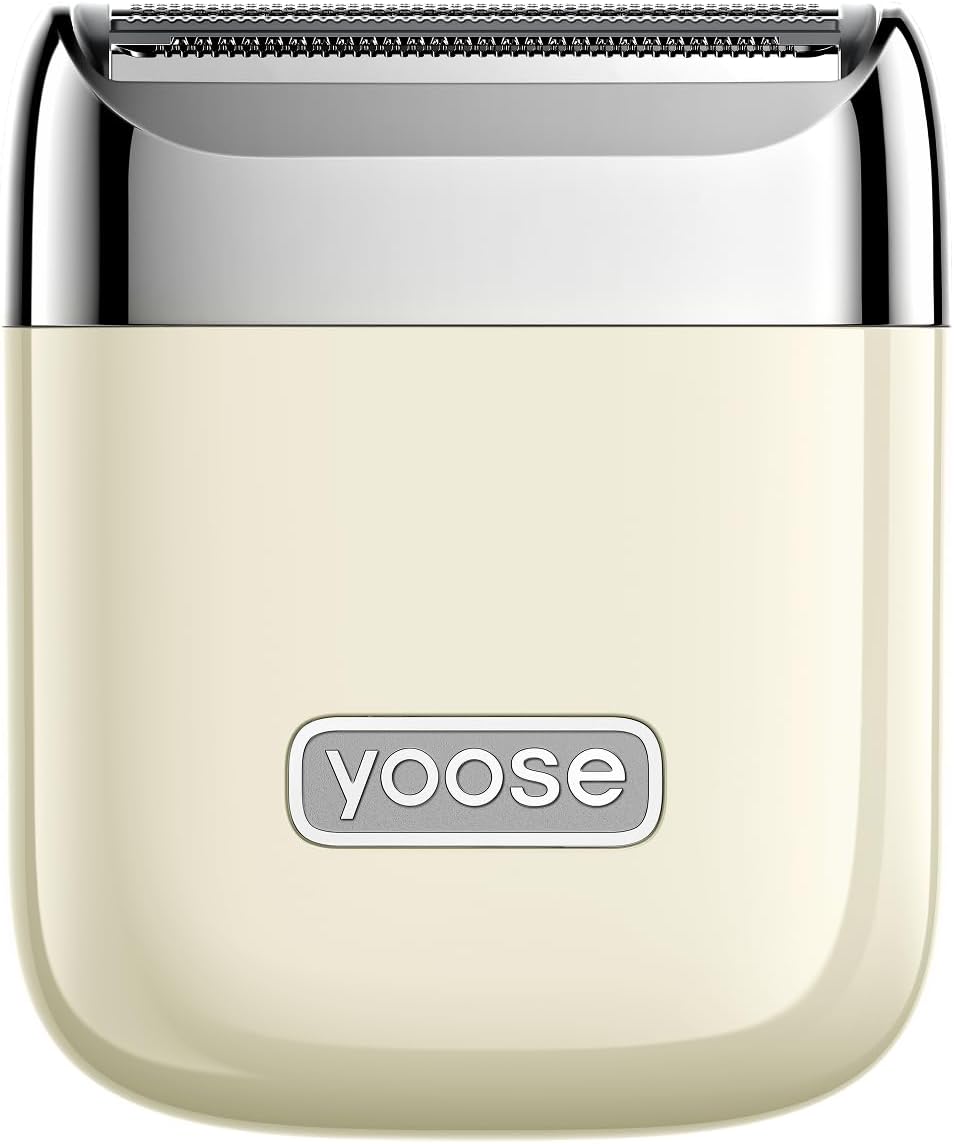 Yoose Electric Razor for Women - IPX7 Waterproof Bikini Trimmer with USB-C & Multi Shaving Modes | Portable Porcelain White