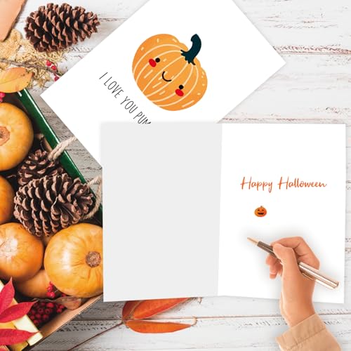 Halloween Greeting Card - Cute Pumpkin Gift for Kids & Adults, Variation 3