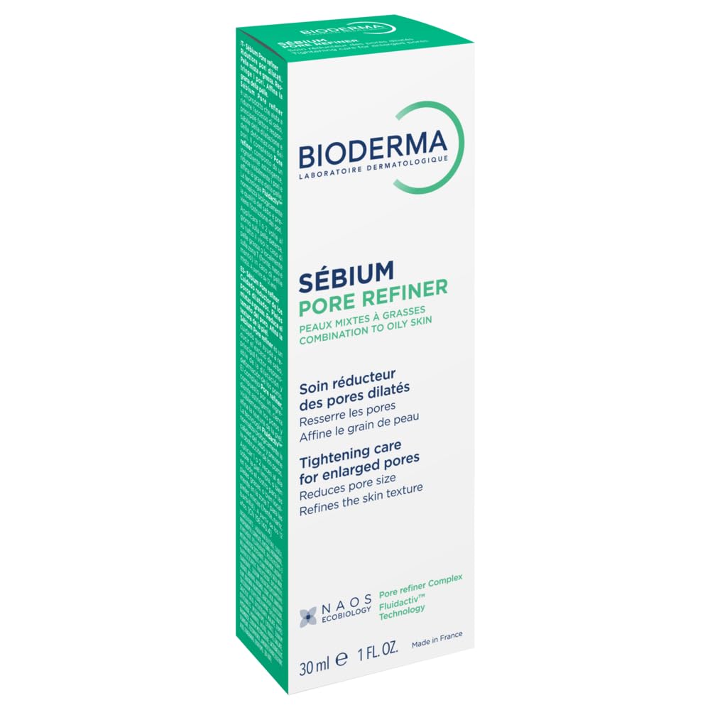 Bioderma Sébium Pore Refiner Cream - Pore Minimizer & Makeup Primer for Oily, Acne-Prone Skin