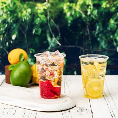 Disposable Plastic Cups 9 oz - Clear Bulk Pack of 2000 for Weddings & Parties - Variation of 9 oz 2000 Pack