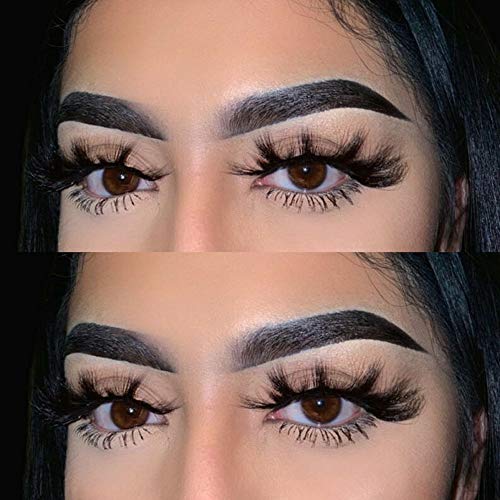 False Eyelashes 3D Wispy Faux Mink Fluff Lashes Pack of 7 - Dramatic Long Volume