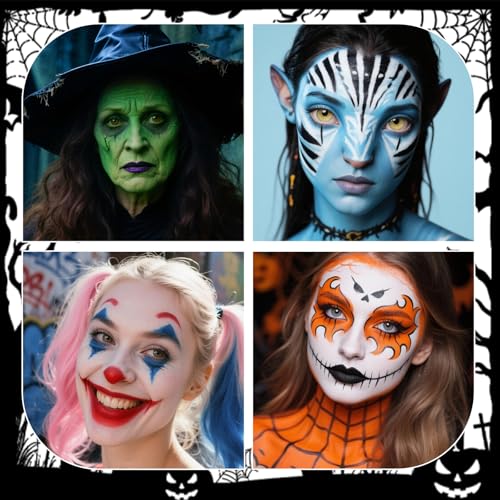 Orange Face Paint 70ml Water-Based Body Makeup for Halloween & SFX - Variation of THIS listing
