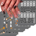 Halloween Nail Stickers 12 Sheets Mummy Ghost Pumpkin Spider Web DIY Nail Art - Variation 2