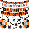 Halloween Party Decorations Set with Banner Balloons & Ghost Lanterns