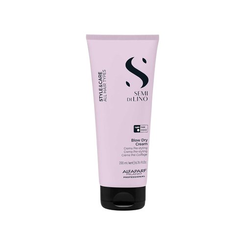 ALFAPARF MILANO Semi Di Lino Blow Dry Cream - Light Hold Styling Cream for All Hair Types - 6.76 fl oz