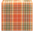 Hawley Plaid Harvest Cotton Table Runner - 13x90 Inches, Multicolor, Autumn