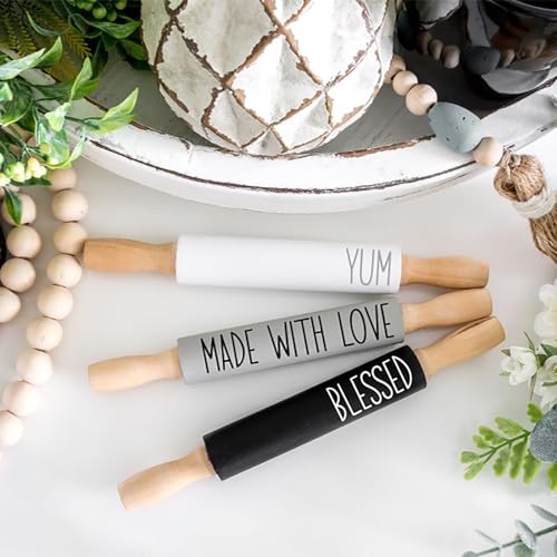 12x12 inch Silkscreen Stencil Rolling Pins Set for Home Decor & Crafts - Farmhouse Style G