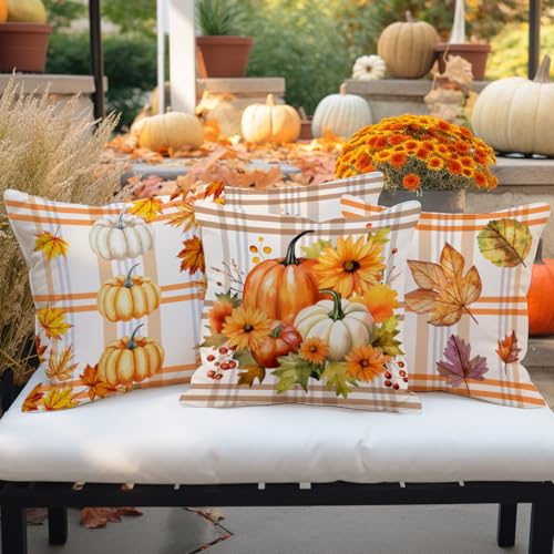 Thanksgiving Pillow Cases Set - Fall Decor Gift for Her & Kids - Thanksgiving 3