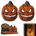 Halloween Pumpkin Porch Light Covers - 2 Pack Waterproof Garage Lamp Post Decorations
