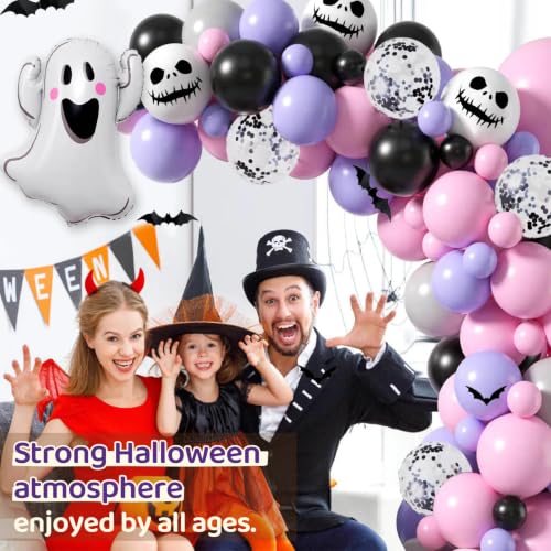 Halloween Balloon Garland Arch Kit - 98 Pcs Spooky Party Decorations