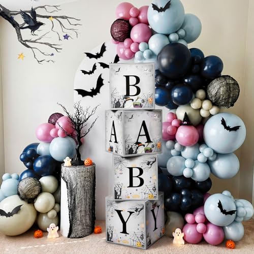 Halloween Ghost Little Boo Baby Shower Decorations Set - Reusable Baby Boxes