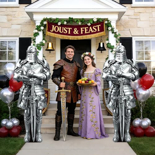 Life Size Medieval Knight Cardboard Cutout - 5.9 Ft Plastic Decor - Variation of THIS listing
