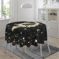 Sacral Night Witch Moon Round Waterproof Tablecloth for Dining & Picnic