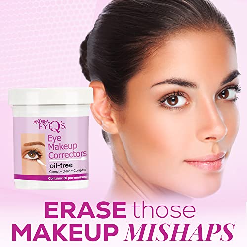 Andrea EyeQ Oil-Free Eye Makeup Correctors Pre-Moistened Swabs - 50 Count - Variation 1
