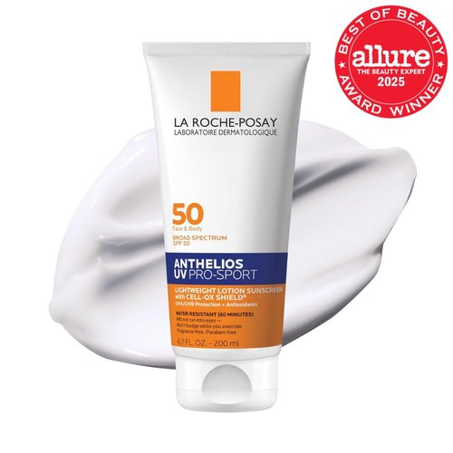 La Roche-Posay Anthelios UV Pro-Sport SPF 50 Sunscreen - Water & Sweat Resistant, Lightweight Lotion