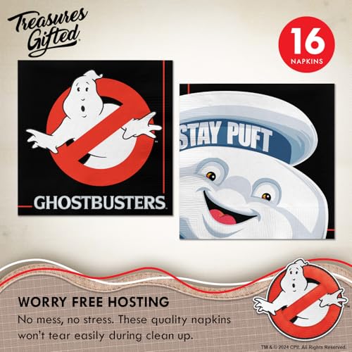 Ghostbusters Party Supplies Set for 16 Guests - Complete Decorations & Dinnerware - Serves 16
