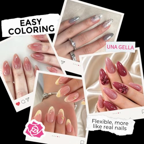 Almond Nail Tips - Pointed Style, 216pcs, Strong Adhesion, Natural Fit, Long Lasting