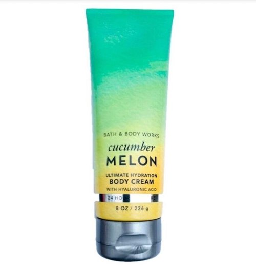 Bath & Body Works Cucumber Melon Ultimate Hydration Body Cream Gift Set For Women, 8 Fl Oz (Cucumber Melon)
