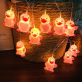 Penguin String Lights 1.65m/10 LEDs Pink Battery-Operated Night Light