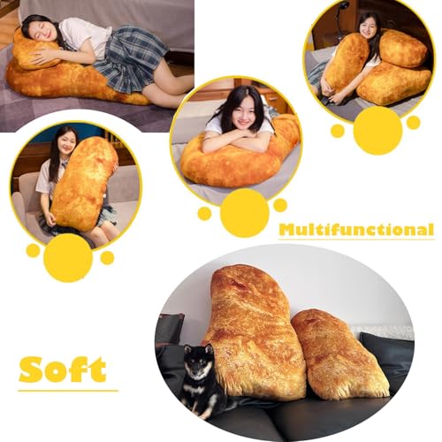 Simulation Chicken Plush Pillow 23 Inch Cute Food Stuffed Toy for Kids & Adults