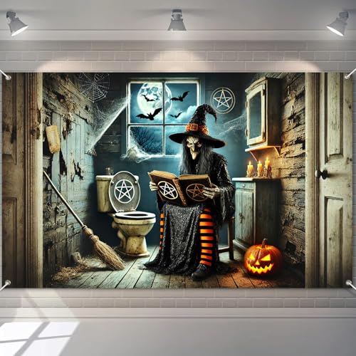 Halloween Party Backdrop Pumpkin Decorations 71x43 Inch - Halloween Decor #4