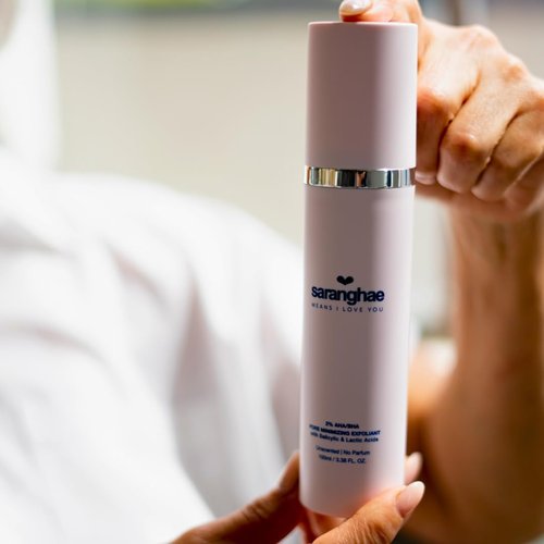 Saranghae AHA BHA Pore Refining Exfoliant - 2% Salicylic & Lactic Acid Toner - Smooth, Clarify Skin - 4 fl oz