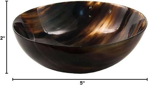 Parker Genuine Ox Horn Palm Lathering Shave Bowl – Handcrafted Natural Horn Bowl for Wet Shaving & Shave Soap Lather Mixing