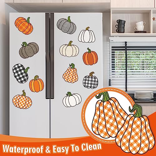 Fall Pumpkin Refrigerator Magnets Set - Autumn Decor for Kitchen & Holidays