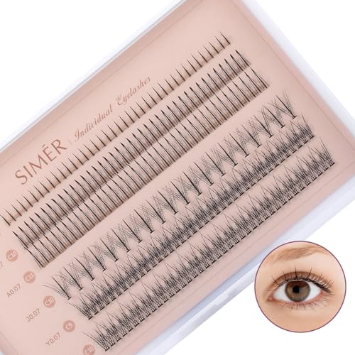 4 Types Eyelash Clusters Pack - 220 Pcs Natural Fairy & Manga Styles 6-11mm DIY Eyelash Extensions
