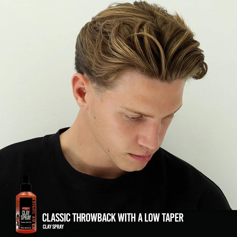 Uppercut Deluxe Clay Spray for Men - Texturizing Volume Spray with Natural Matte Finish | 5.0 oz for Medium to Long Hair