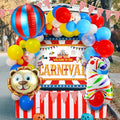 Halloween Circus Carnival Trunk Decorations Set with Balloons & Backdrop - Carnival Variation