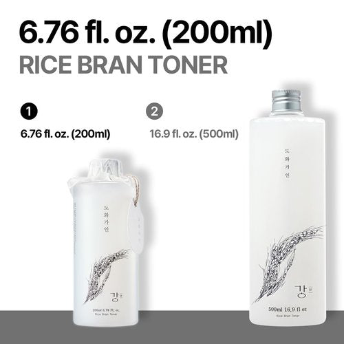 House of Dohwa Gentle Rice Bran Toner Korean for Face (Tone, Rejuvenate & Moisturize) - Hydrating Vegan with Hyaluronic Acid - Rice Bran Extract (6.76 Fl oz)