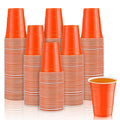 Orange 16 oz Party Plastic Cups 100 Pack - Disposable Drinkware for Events