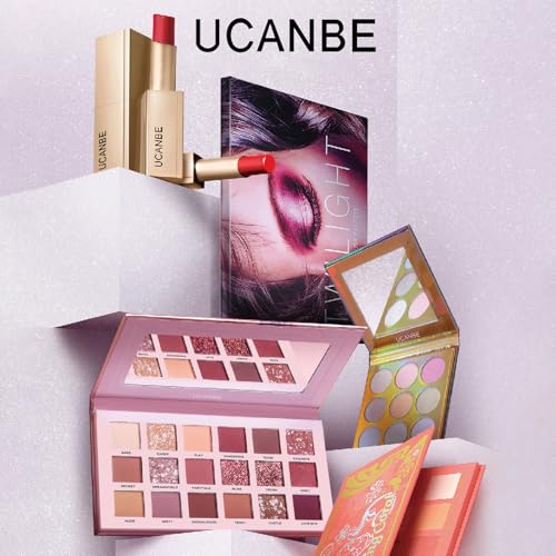 Dual Eyeshadow Palette Set - Matte, Shimmer & Glitter Nude & Dusk Colors