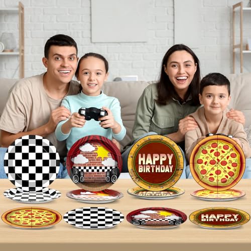 48 Pack 7-Inch Horror Game Party Paper Plates - Spooky Birthday Tableware