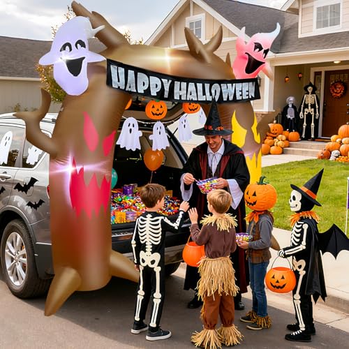 Halloween Inflatable Dead Tree Arch Car Decoration - 5 Ft Outdoor Trunk or Treat