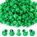 100 Pcs Mini Resin Alien Duck Figurines - Sci-Fi Space-Themed Collectible Tiny Ducks - Desktop & Party Decor