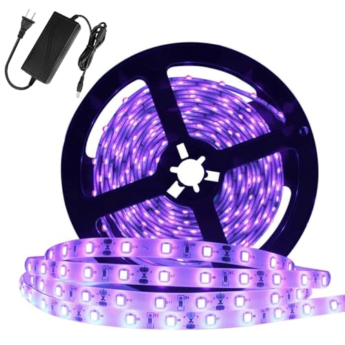 UV Black Light LED Strip 60W 16.4FT Non-Waterproof for Party & Night Fishing