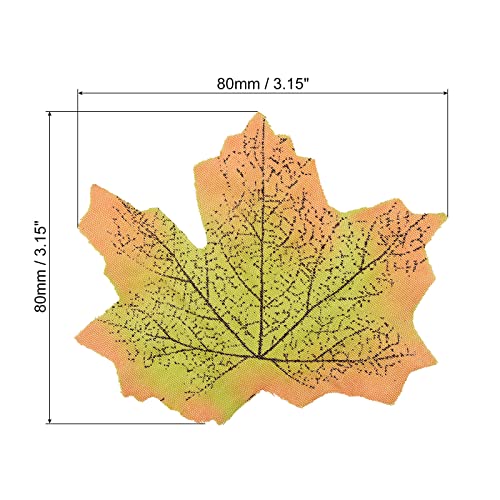 Artificial Maple Leaves Fall Foliage Decor 200 Pack for Weddings and Crafts