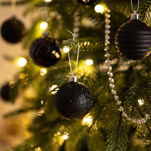 24-Pack Christmas Tree Ornaments Set - 2.36 Inch Holiday Decoration Balls