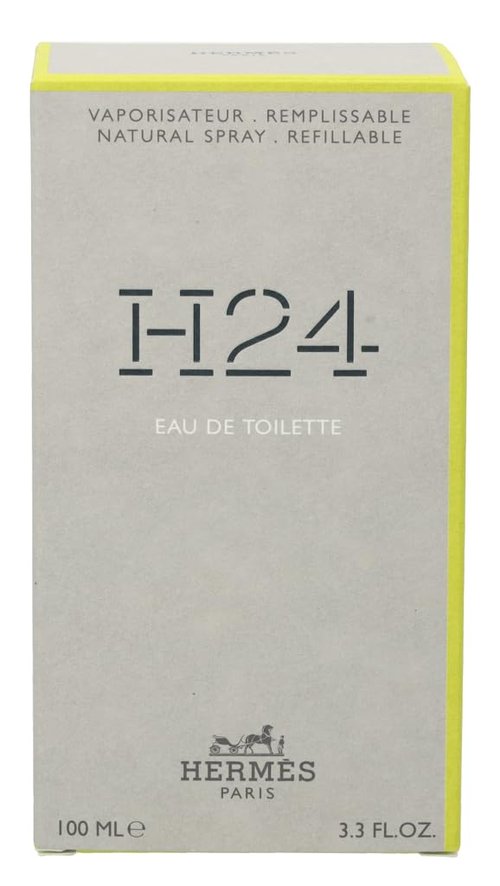 H24 by Hermes Men's Eau de Toilette - 3.3 oz Refillable Spray for Lasting Freshness