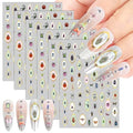 6 Sheets Bug Nail Art Stickers - Realistic Insect Spider Butterfly Decals for Nails - Variation of THIS listing
