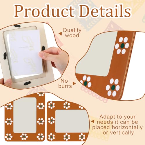 Dia De Los Muertos Photo Frames Set of 6 Mexican Flowers Pattern