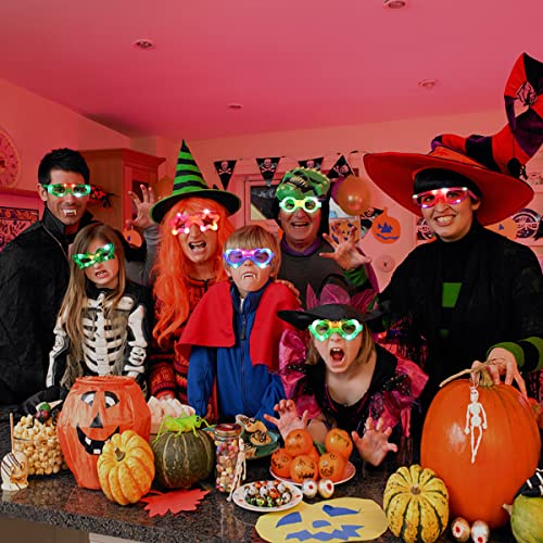 21 Packs 7 Shapes LED Glasses - Glow in The Dark Party Supplies for Kids & Adults