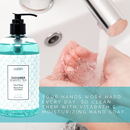 Cucumber & White Tea Hand Soap - Moisturizing Liquid Hand Wash, 16 oz